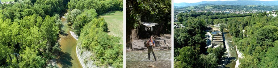 Prises de vue aériennes par drone